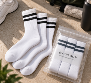 EVERLOOP 3’lü Beyaz Premium Crew Çorap